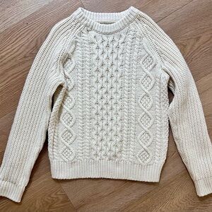 GAP Kids Cream Cable Knit Sweater